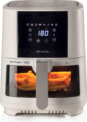 Ariete 4626 Friggitrice Ad Aria Capacità 6 Litri Potenza 1300w Temperatura Massima 200° Colore Bianco - 4626 Airy Fryer