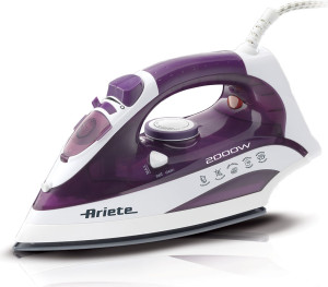 Ariete 6235 Ferro Da Stiro A Vapore Potenza 2000 Watt Funzione Vapore Verticale Piastra In Ceramica - 6235 Steam Iron