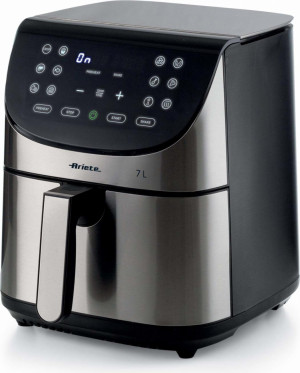 Ariete Ari4628 Friggitrice Ad Aria Capacità 7 Litri Potenza 1800 W Colore Nero E Acciaio - 4628 Metal
