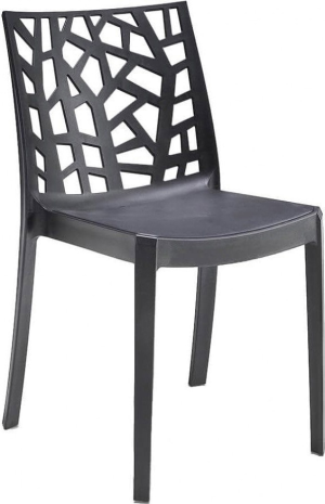 bica 352 Sedia Per Esterni Impilabile In Polipropilene Dimensioni 47x55x82 Cm Colore Taupe - Matrix