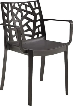bica Bc353g Sedia Per Esterni Impilabile In Plastica Dimensioni 58x55x82 Cm Colore Grafite - Matrix