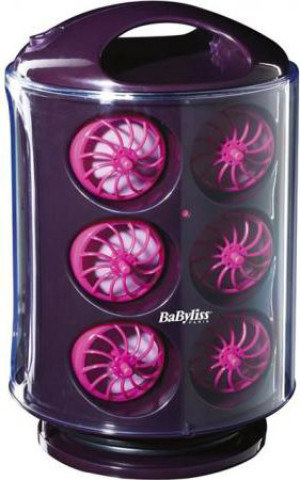 BaByliss Rs100e Outlet - Set 12 Pezzi Bigodini Auto Riscaldanti In Silicone Temperatura Massima 120 °c Colore Porpora - Clip N' Curl - Rs100e