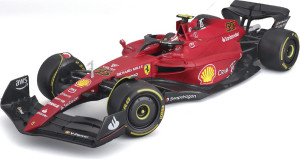 bburago 927773 Ferrari F1-75 (2022) (With Helmet) #55 (Sainz) Scala 1:18 Modellino Veicolo Per Bambini Da 14+ Anni - 927773