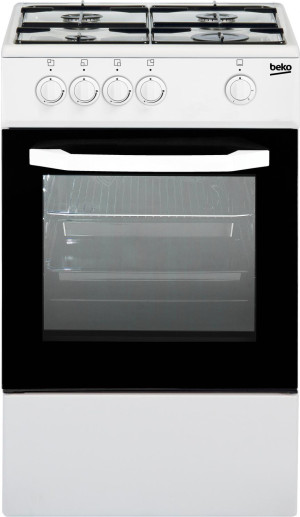 Beko Csg42001fw Cucina A Gas 4 Fuochi Forno A Gas Larghezza X Profondità 50x50 Cm Colore Bianco - Csg42001fw