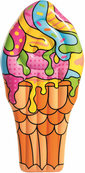bestway 43185 Materassino Gonfiabile Mare 188x95 Cm Cono Gelato Pop - 43185