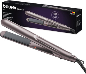 beurer Hs15 Piastra Per Capelli In Ceramica Temperatura Massima 220°c Potenza 32 Watt Colore Lilla - Hs15
