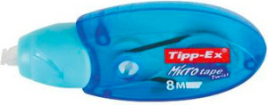 bic 8706151 Micro Tape Twist Nastro Di Correzione Blu 8 M 10 Pezzi - 8706151