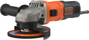 Black & Decker Beg010-Qs Smerigliatrice Angolare Potenza 750 Watt Velocità 12.000 Giri/min Colore Arancione - Beg010-Qs