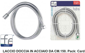 feridras R017002 Tubo Doccia Cm 150 Cromato - R017002