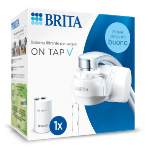 Brita 1052066 Filtro Per Acqua On Tap V 3 Modalità Capacità Cartuccia 600 Litri Colore Bianco - 1052066