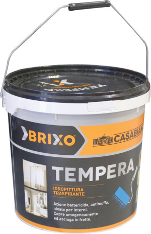 brixo Bri204030 Idropittura Tempera Da 14 Litri Per Interni Battericida Antimuffa - Bri204030