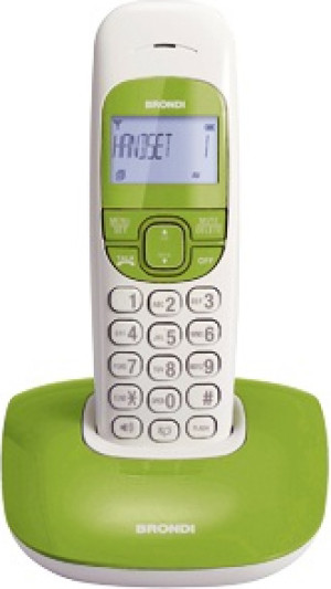 Brondi Niceb/v Telefono Cordless Dect Suonerie Polifoniche Vivavoce Colore Verde / Bianco - Nice