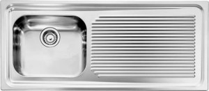 011046.S1.01.2016 Lavello Cucina 1 Vasca Con Gocciolatoio Dx In Acciaio Inox 116 X 50 Cm - 011046.S1.01.2016