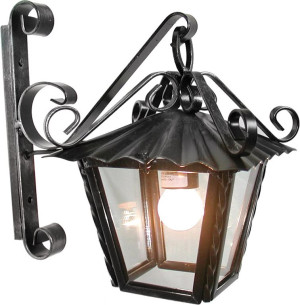 cruccolini Lm20 Applique Da Parete Vintage Rustiche Design Moderno Da Esterno Lanterna Da Giardino In Ferro Battuto - Lm20