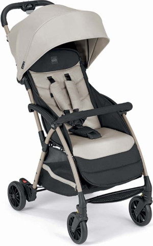 cam 827/214 Giramondo - Passeggino Ultraleggero Compatto Pieghevole 0- 4 Anni 0-22 Kg Cappotta, Cestino Porta Oggetti E Corrimano Colore Beige