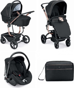cam 910 860 Taski Sport - Passeggino Trio Leggero Modulare Da 0-4 Anni 0-22 Kg, Carrozzina Reclinabile 3 Posizioni E Seggiolino Auto I-Size Colore