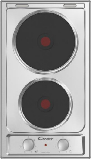 Candy Ce32xk Piano Cottura Elettrico 2 Fuochi 30 Cm Colore Inox - Ce32xk