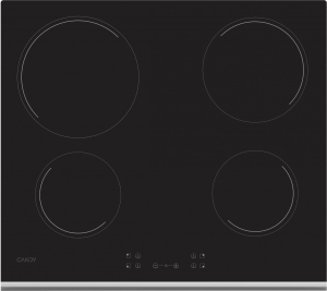 Candy Ch 64 Xb Ch 64 Xb Piano Cottura Elettrico 4 Fuochi 60 Cm Vetroceramica Colore Nero
