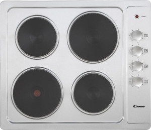 Candy Cle64kx Piano Cottura Elettrico 4 Piastre Larghezza 60 Cm Comandi Laterali Colore Inox - Cle64kx