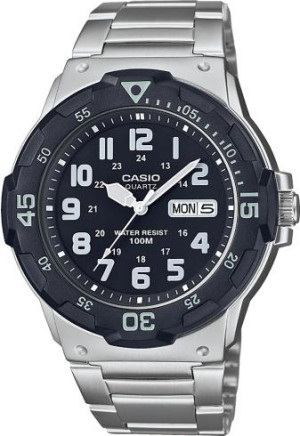 Casio Mrw-200hd-1bvef Orologio Uomo 48mm Resina Acciaio Nero Silver Quarzo 10atm - Mrw-200hd-1bvef