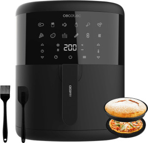 cecotec 04993 Friggitrice Ad Aria Capacità 6 Litri Potenza 1700 Watt Singolo Indipendente Colore Nero - 04993