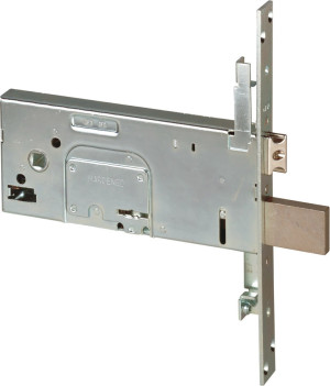 cisa 5735890 Serratura Doppia Mappa Per Serramenti Metallici Da Infilare 25 Mm Per Fasce 4 Mandate Con Scrocco Regolabile Entrata 90 Mm Scatola 185x78