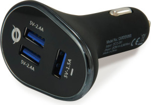 conceptronic Carden06b Caricabatterie Usb Auto 3 Porte Colore Nero - 120547907 Carden06b