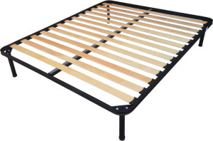 dechome Hf807061 Rete Ortopedica Sanremo Matrimoniale In Legno E Acciaio Cm 160x190x30 H Colore Nero - Hf807061