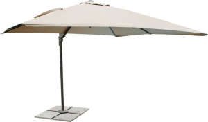 vivagarden Om806090 Ombrellone Da Giardino Decentrato 3x2 Mt In Alluminio/poliestere Colore Ecrù - Olbia