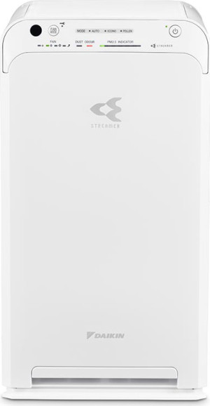 Daikin Mc55w Purificatore D'Aria Filtro Hepa, Silenzioso, Purifica Fino A 82 M² Con Telecomando, Tecnologia Flash Streamer, Colore Bianco - Mc55w