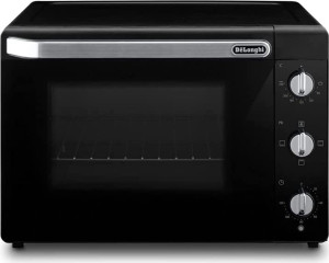 DeLonghi Eo40112.Bk Forno Elettrico Fornetto Con Grill, Capacità 40 Litri, Potenza 2000 Watt, 5 Livelli Di Cottura, Include Teglia, Griglia E Pinza,