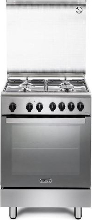 DeLonghi Dmx 64 Lsg Cucina A Gas 4 Fuochi Forno Elettrico Ventilato Larghezza X Profondità 60x60 Cm Classe A Colore Acciaio Inox - Dmx 64 Lsg