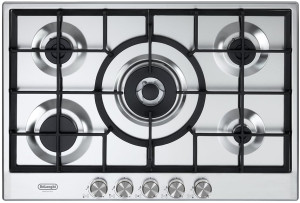 DeLonghi Nsl575x Nsl575x Piano Cottura 5 Fuochi A Gas 75 Cm Colore Inox