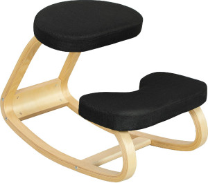 dechome 0bkj704 Sedia Posturale In Tessuto Colore Nero