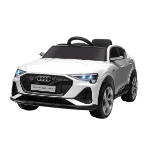 dechome 172v90wt370 Macchina Elettrica Per Bambini Audi E-Tron 12v Con Telecomando Luci E Musica 3+ Anni Colore Bianco - 172v90wt370