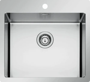 dechome 55x51 1v Lavello Cucina 1 Vasca Da Incasso Larghezza 55 Cm Materiale Acciaio Inox - 55x51 1v