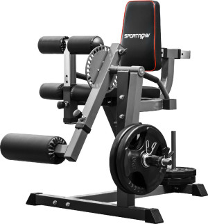 dechome Bka472f Calf Machine Con Schienale E Cuscinetti Regolabili In Acciaio, Plastica Ed Eva 100x90x105 Cm Colore Grigio/nero - Bka472f