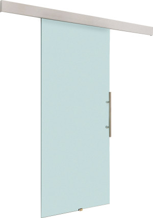 brugel E70001 Porta Scorrevole In Vetro Temperato Satinato Con Binario 90x205 Cm - E70001