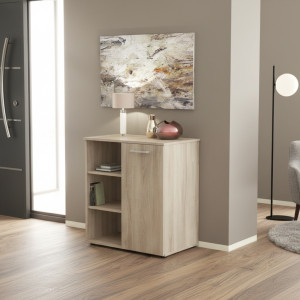 dechome Mk801485 Mobile Soggiorno Moderno 1 Anta E 3 Mensole Dimensioni Cm 68x35x87 H Colore Olmo New Orleans