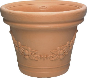 di martino Vt6048t Vaso In Resina Per Piante Fiori Da Esterno Giardino Effetto Terracotta Ø Cm. 59x47,5 H - Elios - Vt6048t