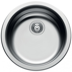 elleci 1010060/vs445 Lavello Cucina 1 Vasca Da Incasso Tondo Larghezza 51 Cm Materiale Acciaio Inox Finitura Satinata - Likrousac Sky Round 435