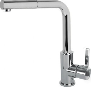 elleci Mikc02cr Rubinetto Cucina Miscelatore Con Doccetta Estraibile Monocomando Colore Cromo - Cloud 02 - Mikc02cr