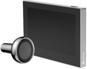 ezviz Cshp2ch Hp2 Spioncino Smart 2 Mpx Wireless Con Display A Colori Da 4.3"" Video Live Colore Cromato - Cshp2ch