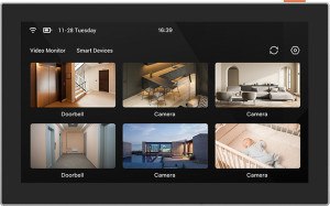 ezviz Cssd7 Sd7 - Monitor Smart Wifi Touch 7" Applicabile A Campanelli, Spioncini, Telecamere Con Funzione Secondo Schermo Per Citofono Hp7 Supporta