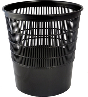 ecoplast G29 Cestino Gettacarte Cestino Rifiuti Rotondo In Plastica Colore Nero - G29