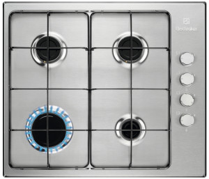 Electrolux Kgs6404sx Kgs6404sx Piano Cottura 4 Fuochi A Gas 55 Cm Piano In Acciaio Inossidabile Colore Inox