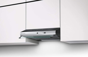 faber 300.0557.489 Cappa Cucina Aspirante Sottopensile Incasso Larghezza 60 Cm Profondità 49 Cm Colore Nero / Inox - 300.0557.489 Tch04 741