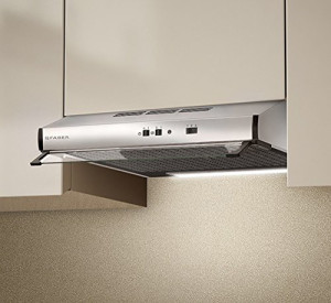 faber 300.0557.577 Cappa Cucina Aspirante Sottopensile Incasso Larghezza 90 Cm Frontalino In Vetro Colore Cappa Inox - 300.0557.577 2740 X A90