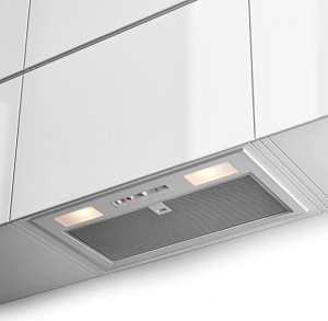 faber 305.0602.040 Cappa Cucina Aspirante Sottopensile Incasso Larghezza 52 Cm Profondità 29 Cm Colore Grigio - 305.0602.040 Inka Smart C/33 52 Fb