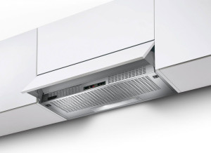 faber 315.0547.803 Cappa Cucina Aspirante Sottopensile Incasso Larghezza 90 Cm Profondità 30 Cm Grigio Chiaro (Senza Frontalino) 152 Srm Lg A/90